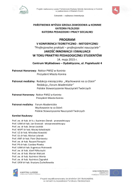 Program szczegółowy 14.V.2015 r.
