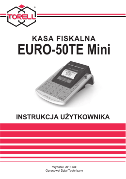 Euro-50TE Mini Instrukcja uzytkownika