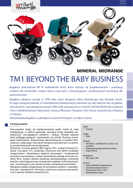 TM1 BEYOND THE BABY BUSINESS