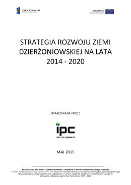Strategia Rozwoju Ziemi Dzierżoniowskiej na lata 2014-2020