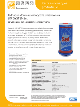 SKF – smarownica automatyczna systemset