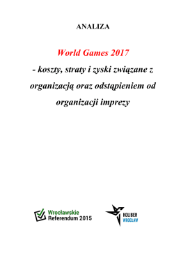 World Games 2017 Raport