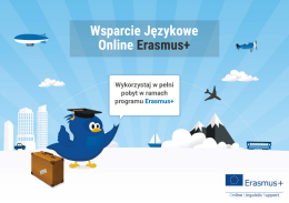 Wsparcie Językowe Online Erasmus+