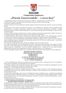 „Powiat Zawierciański – z serca Jury”