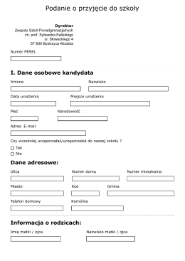 Podanie PDF - ZSP Bystrzyca Kłodzka