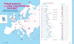 Dokąd polecisz wiosną z poznańskiego lotniska? Where can you fly
