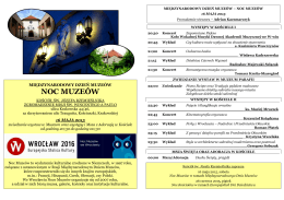 program "nocy muzeów` w naszej parafii