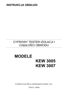 MODELE KEW 3005 KEW 3007