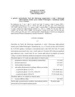 Uchwała Nr IV/36/2015 Rady Miejskiej w Tczewie z dnia 26 lutego