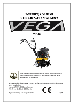 Instrukcja obsługi glebogryzarka VEGA VT-30