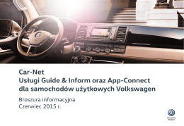 Car-Net App-Connect - Volkswagen samochody użytkowe. VW