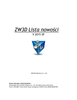 Pobierz pdf - ZW3D CAD/CAM
