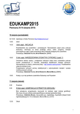 Program EDUKAMP2015