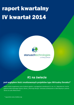 Raport okresowy za IV kwartał 2014