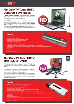 Not Only TV Tuner HDTV USB DVB-T LV5TDelux Not Only TV