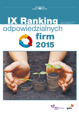 IX Ranking Odpowiedzialnych Firm 2015