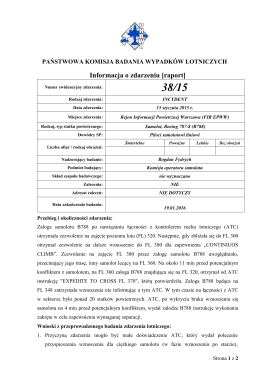 Informacja o zdarzeniu [raport]