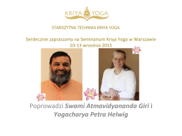 Swami Atmavidyananda Giri i Yogacharya Petra Helwig