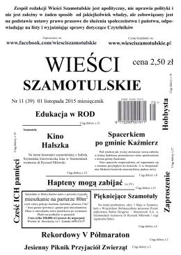 Czytaj gazete - Wieści Szamotulskie