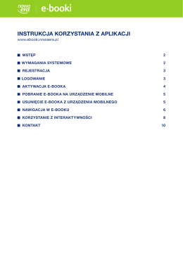 INSTRUKCJA KORZYSTANIA Z APLIKACJI - e