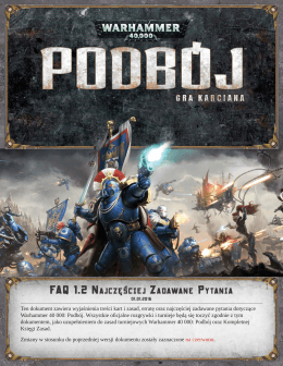 Warhammer 40 000: Podboj - FAQ