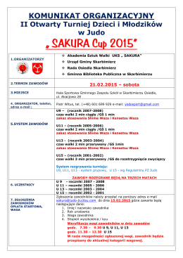 „ SAKURA Cup 2015” - SAKURA