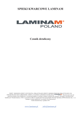 Cennik - Laminam