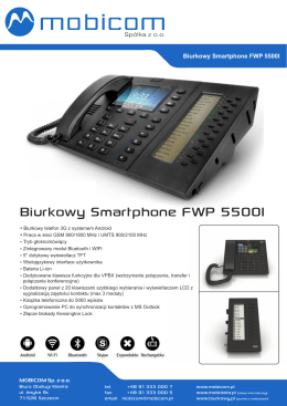 Biurkowy Smartphone FWP 5500I