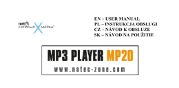 Natec MP20 - user manual