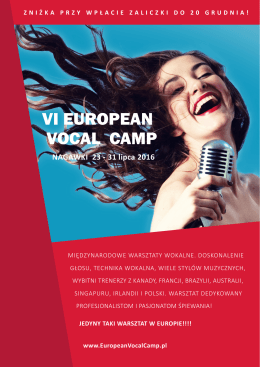 VI EUROPEAN VOCAL CAMP