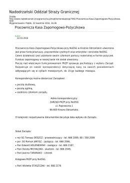 Generuj PDF z tej stronie - Nadodrzański Oddział Straży Granicznej