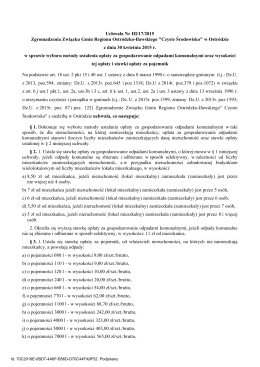 Uchwała Nr III/17/2015 - Związek Gmin Regionu Ostródzko