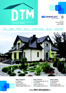 Zobacz Gazetkę DTM w pdf - okna oknoplast dtm turkowiak