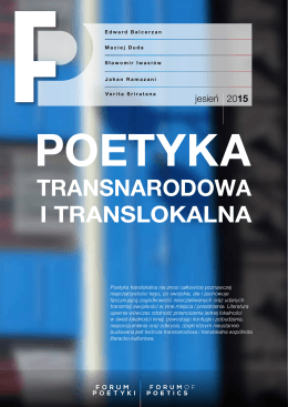 TRANSNARODOWA I TRANSLOKALNA - Forum Poetyki