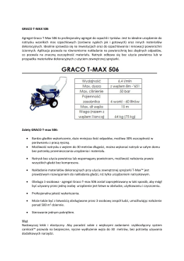 GRACO T-MAX 506 Agregat Graco T-Max 506 to