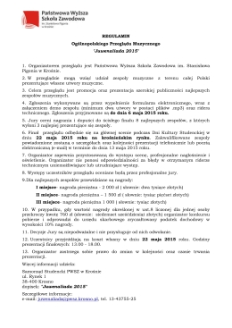 Juwenaliada 2015 - Państwowa Wyższa Szkoła Zawodowa w Krośnie