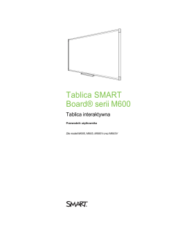 Tablica interaktywna SMART M680 – instrukcja obsługi