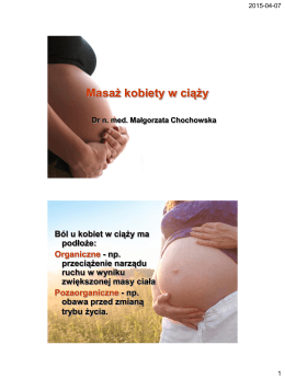 Masaż kobiet w ciąży