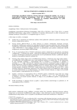 Decyzja wykonawcza Komisji (UE) 2015/1505 z dnia 8 września
