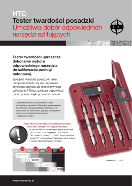 Ulotka Tester Mohsa - Systemy