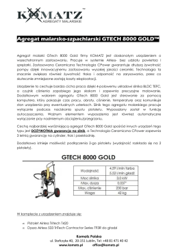Gtech 8000 Gold-charakterystyka
