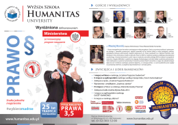Propozycja studiów prawo Humanitas