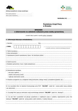 pobierz pobierz plik PDF: Wniosek o skierowanie na szkolenie