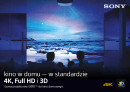kino w domu — w standardzie 4K, Full HD i 3D