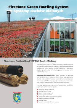 Firestone® RubberGard EPDM - systemy dachów zielonych