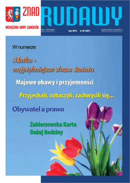 maj 2015 nr 05 (207) - Miesięcznik Znad Rudawy