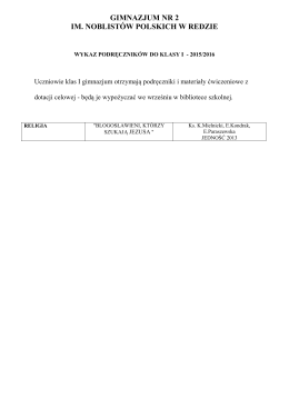 pobierz - Zespół Szkół nr 2 w Redzie