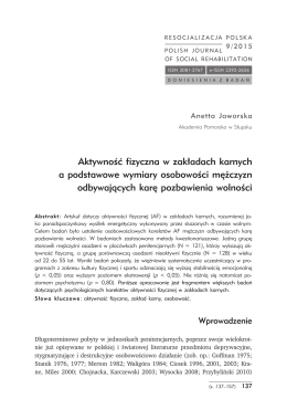 RP 9 (2015) - Polish Journal of Social Rehabilitation+Resocjalizacja