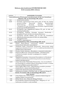 Roboczy plan konferencji HYDROMICRO 2015 14