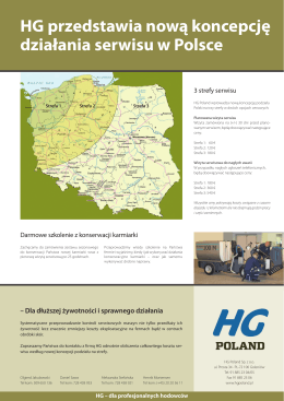 HG przedstawia nową koncepcję działania serwisu w Polsce